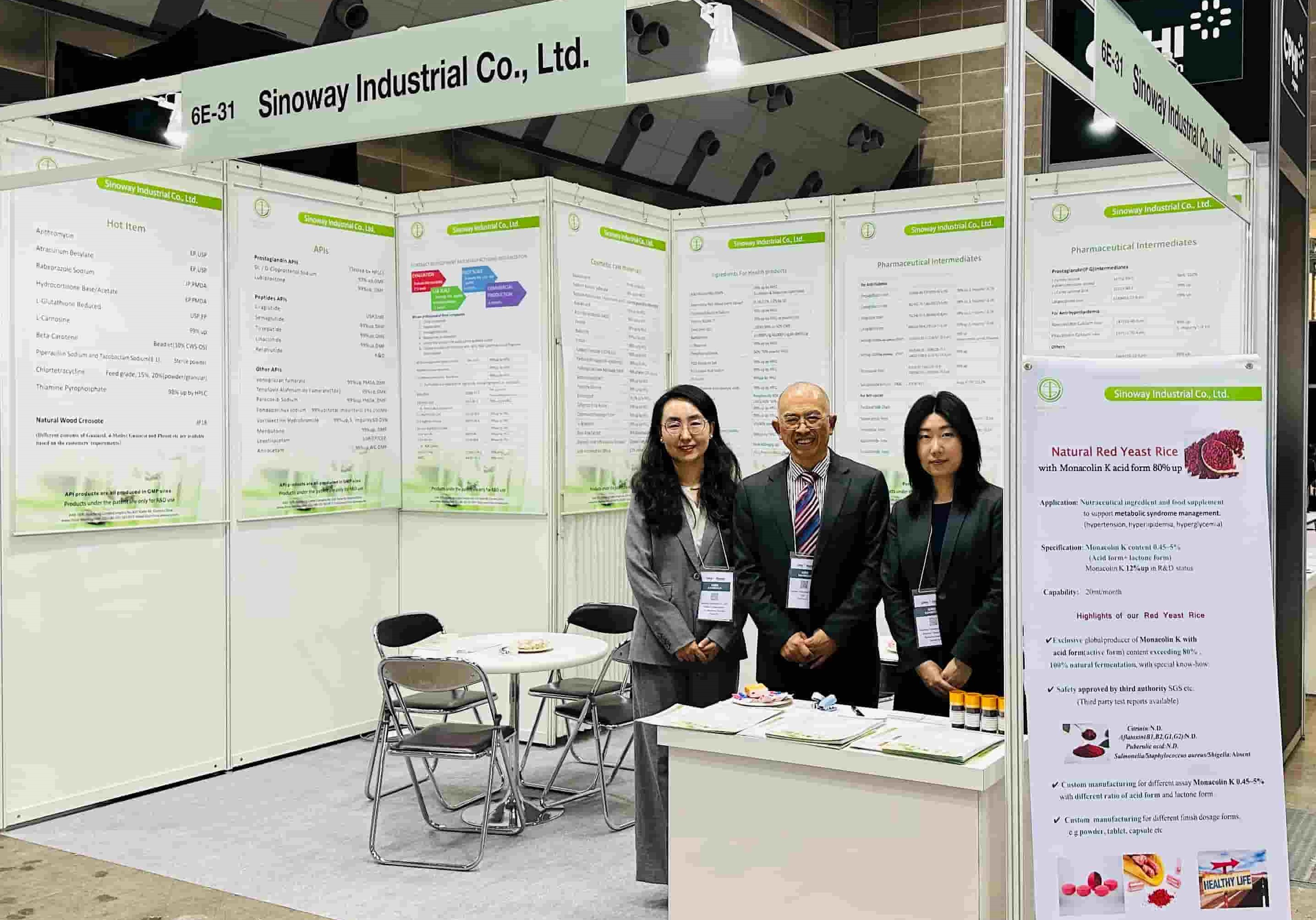 ​​Sinoway Shines at CPhI Japan 2025, Fostering Global Partnerships in Tokyo​